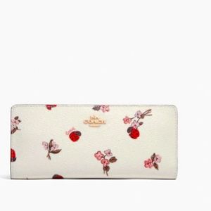 Coach  Slim Wallet With Ladybug Print